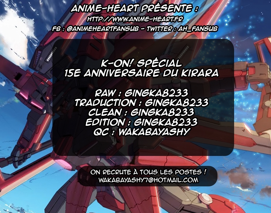 Scantrad - K-On! Spécial - 15e anniversaire du Kirara