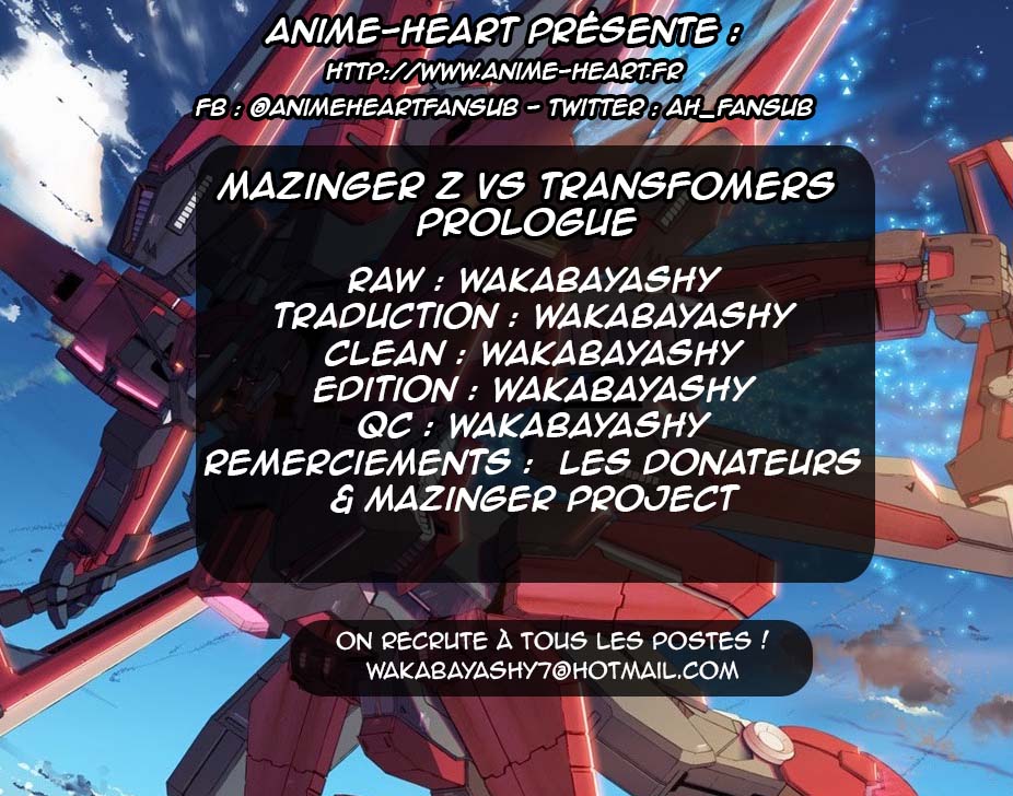 Scantrad - Mazinger Z VS Transformers Prologue